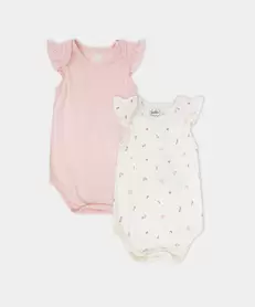 Pack x2 Body Manga Corta Para Recién Nacida