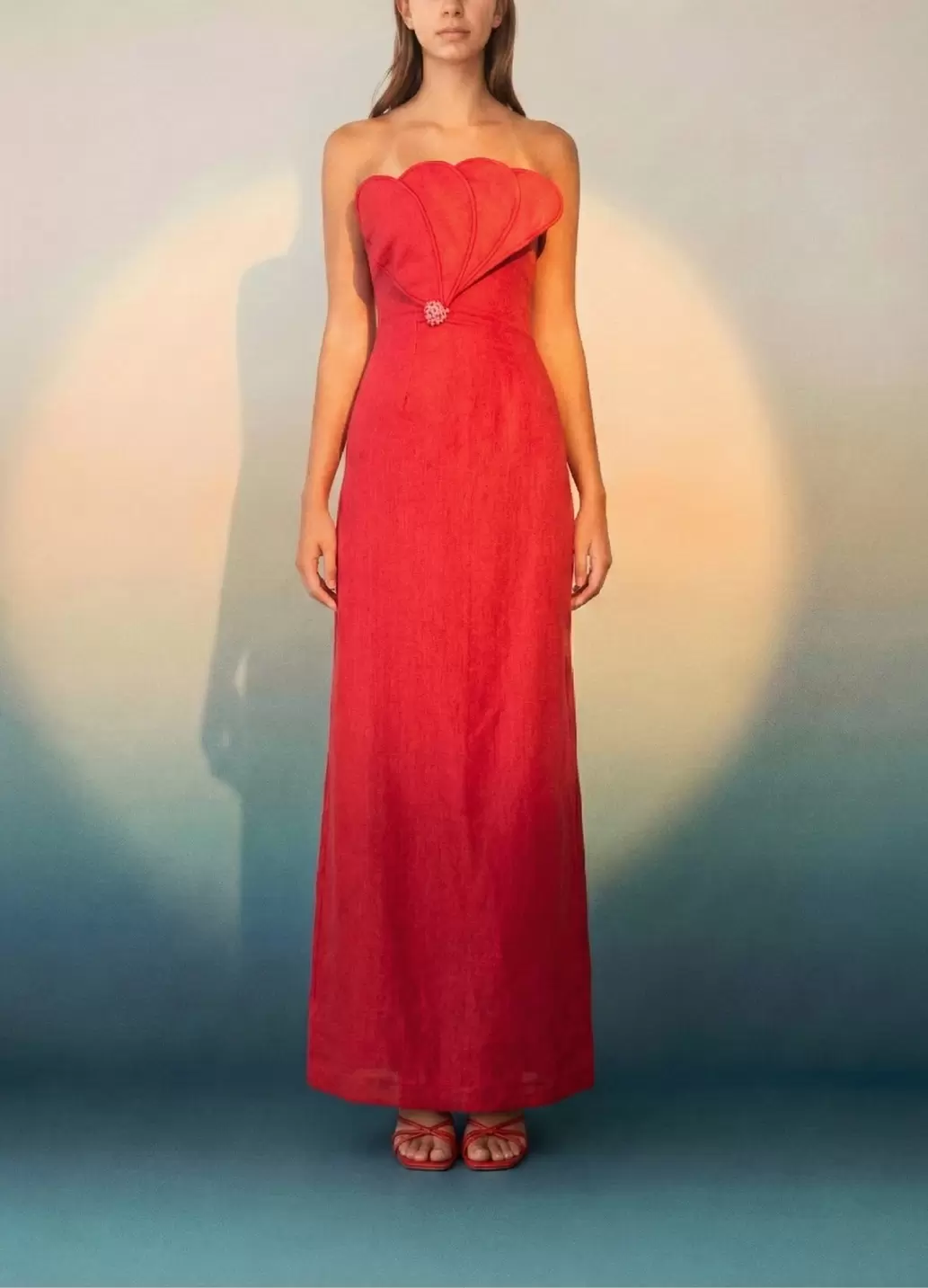 BIANCA DRESS CHERRY RED