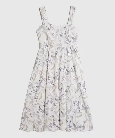 Vestido Medio de Tirantes Anchos para Mujer