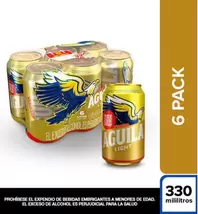 Cerveza Light Sixpack AGUILA LIGHT 1980 ml