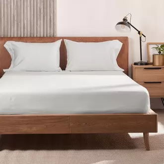 Juego de Sábanas Hotel Experience 400 Hilos 100% Algodón Egipcio Menfis Blanco Cremoso