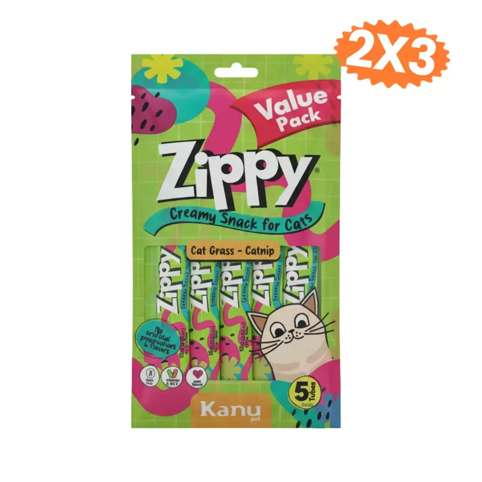Snack Cremoso Zippy Kanu Pet para Gatos sabor Catnip