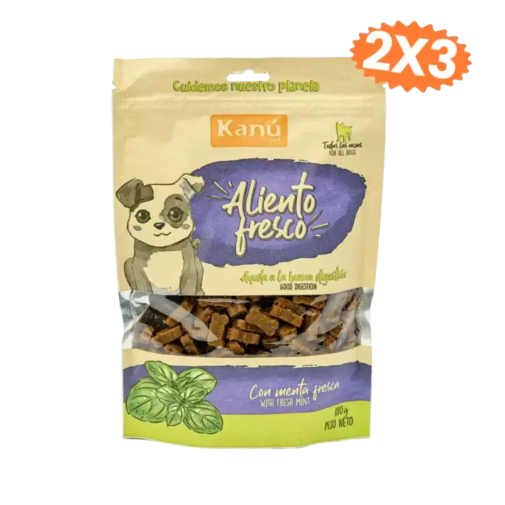 Galleta Aliento Fresco Kanu Pet para perros