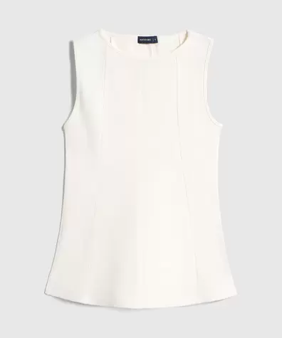 Camiseta Unicolor con Pinzas para Mujer