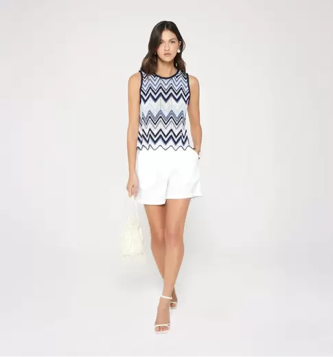 Blusa tejida manga sisa