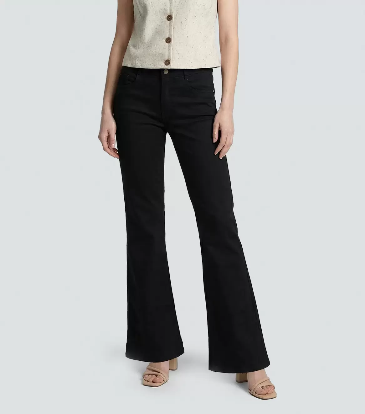 Praga jean para mujer rachell pull up bota flare derek