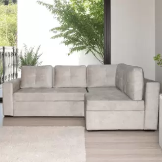 Sofa cama Modular Valencia Izquierdo en tela, beige