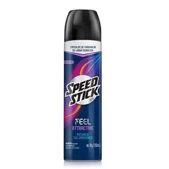 Desodorante Speed Stick Feel Attractive Aerosol X 91g