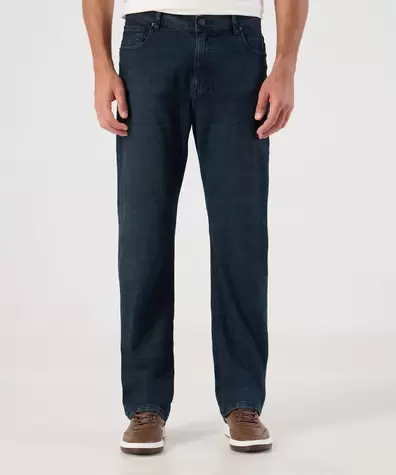 Jeans De Corte Recto Tradicional Para Hombre