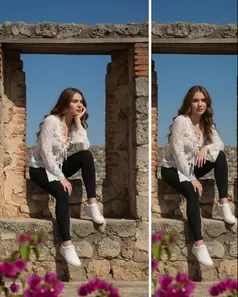 Blusa boleros romántica