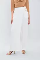 Pantalon pareo c/herrajes later - Blanco