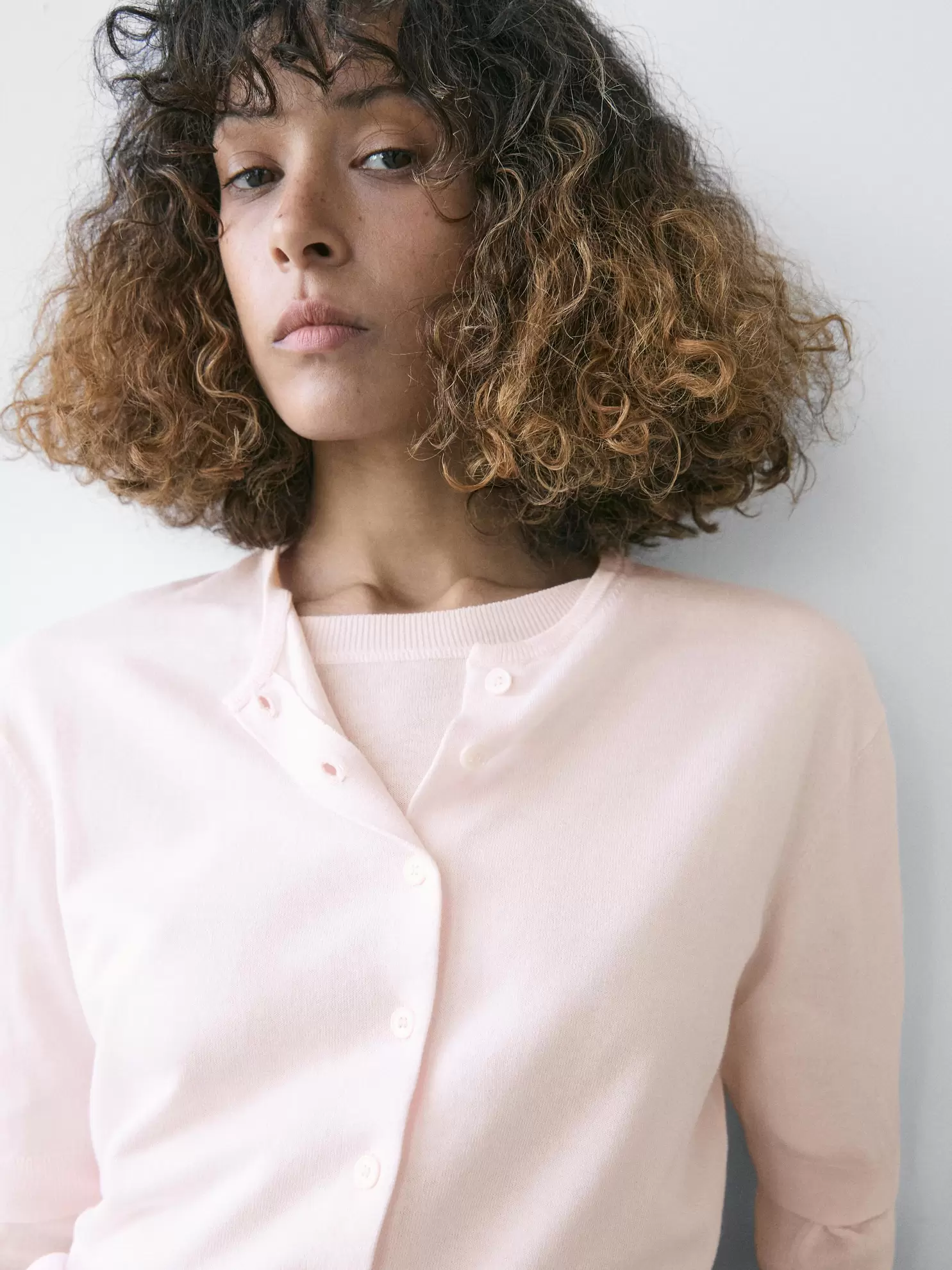 Cárdigan punto manga corta