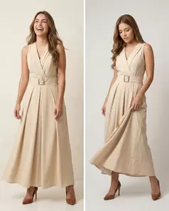 Vestido M/S cinturon