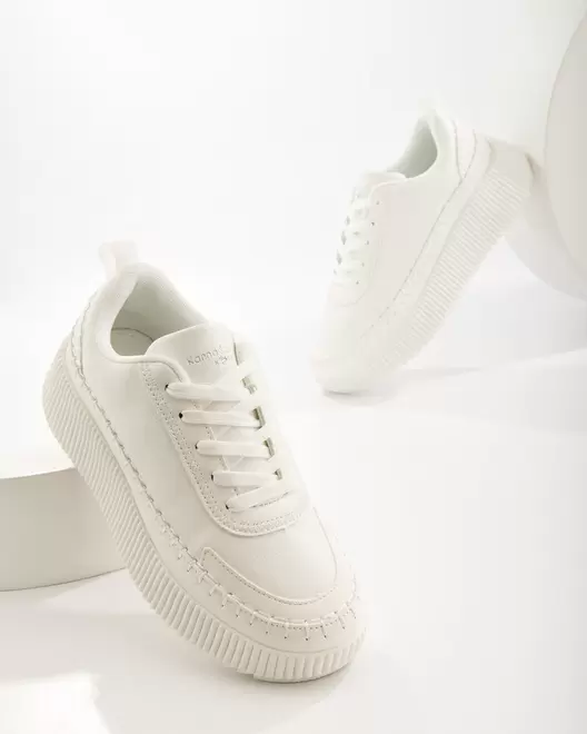 Tenis Con Suela Texturizada - 19853 - BLANCO