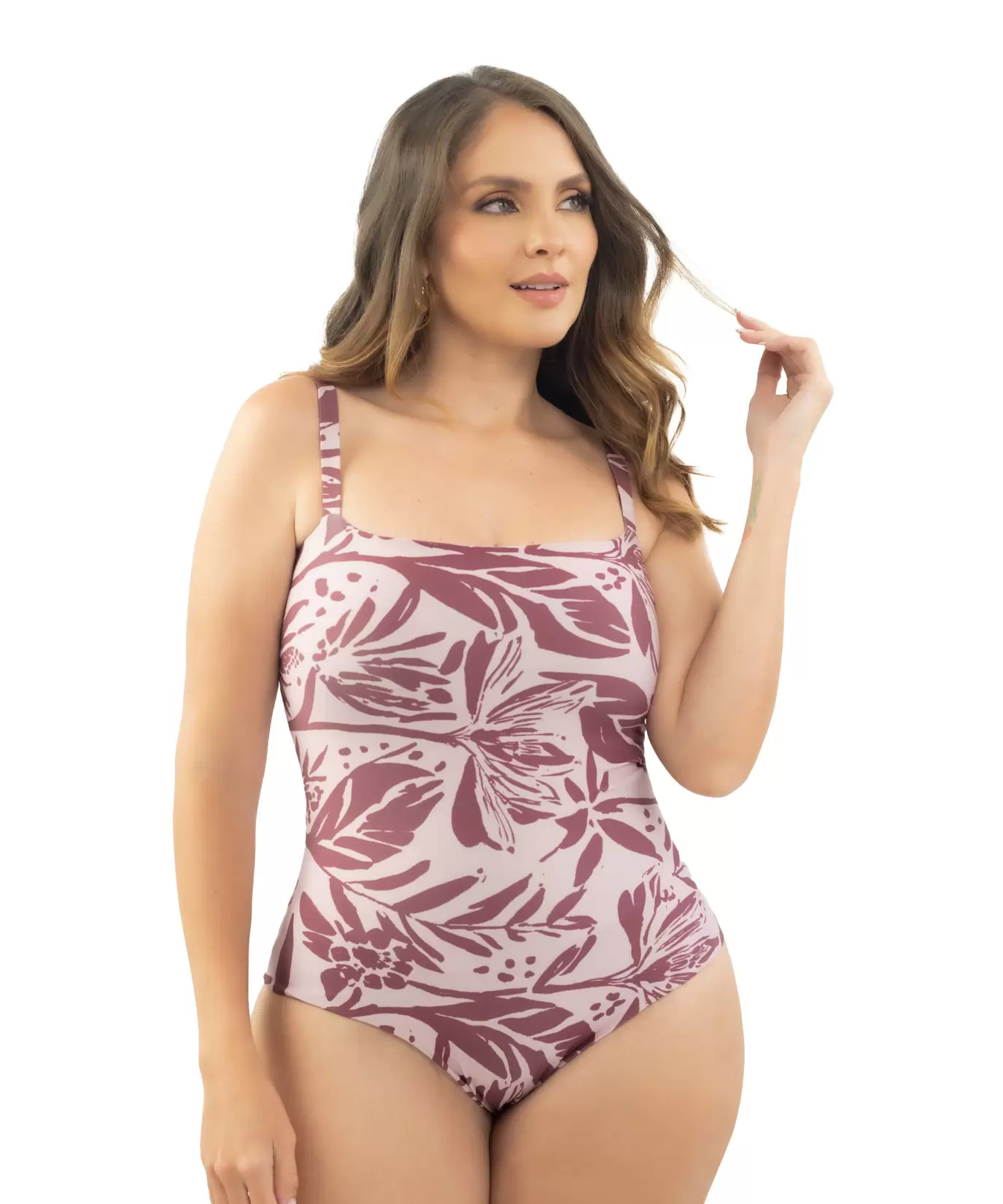 Vestido de baño entero con control y realce de busto