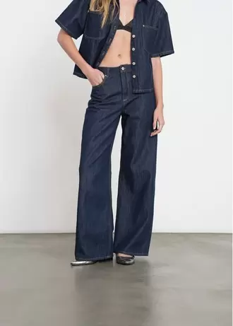 Jean Wide Leg de tiro alto