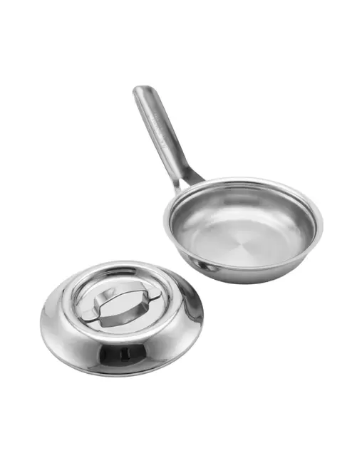 Sartén Acero Inoxidable Cacerola con Tapa Premium