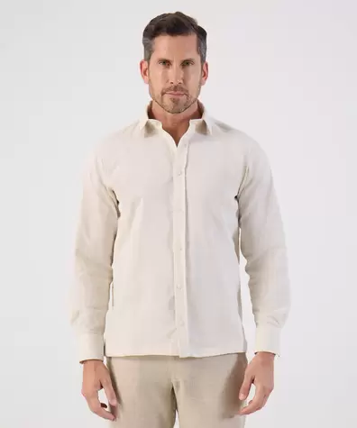 Guayabera Con Textura Sutil Resort Para Hombre