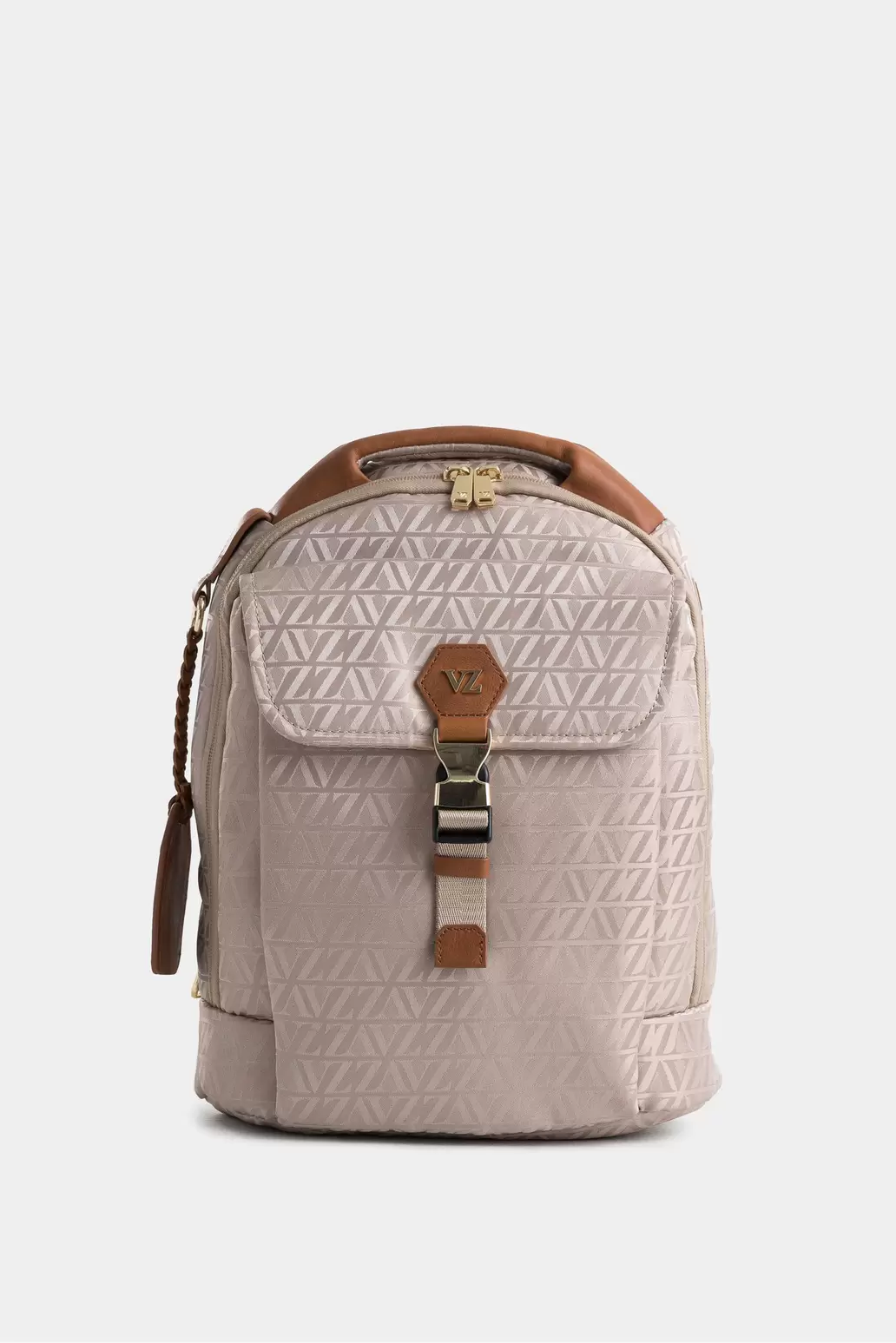 Morral bloom 2 jacquard monograma VZ para mujer porta trolley Beige