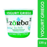 Yogurt griego ZORBA sin dulce (128.694  ml)