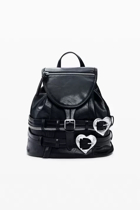 Mochila hebillas corazones