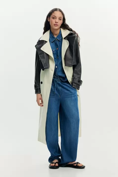 Gabardina desmontable combinada