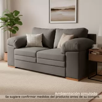 Sofa 2 Pts Acces/gris