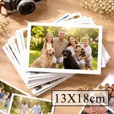 10 Fotos 13x18cm Borde Blanco