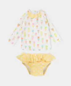 Vestido de Baño Dos Piezas Para Recién nacida