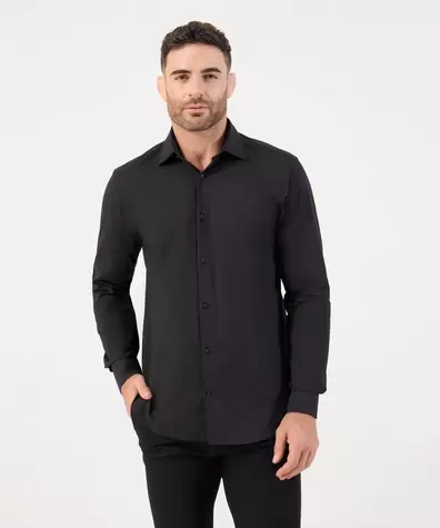 Camisa Formal De Manga Larga Para Hombre