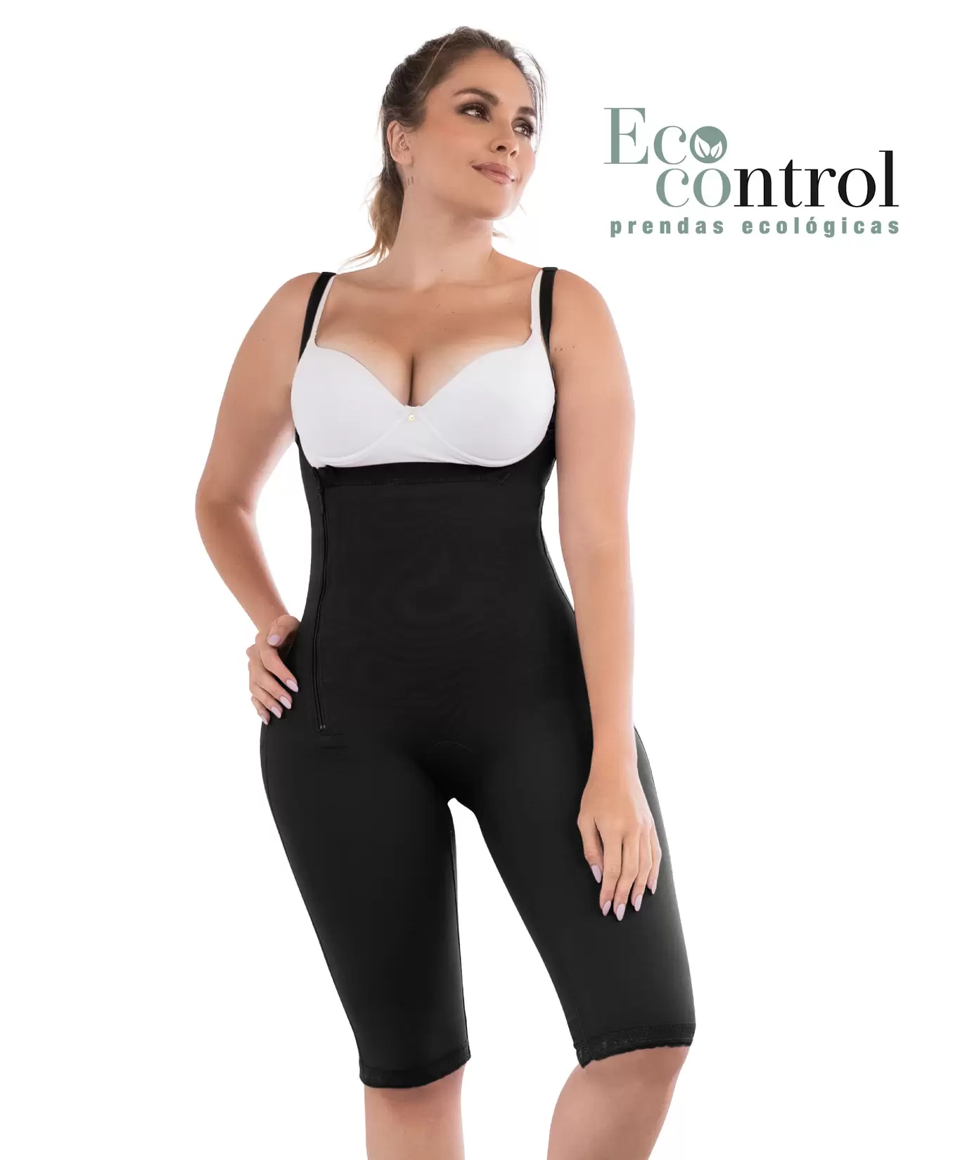 Faja a la rodilla postquirúrgica con soporte lumbar y alta compresión