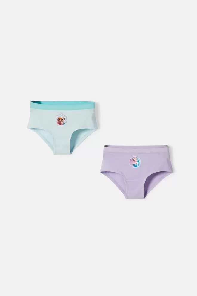 Pack X2 panties de Frozen multicolor para niña