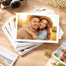 50 Fotos 10x15cm Borde Blanco