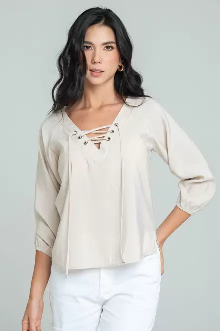 BLUSA OJALETES