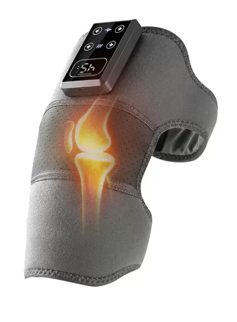 Masajeador de Rodilla con Calor y Vibración Recargable