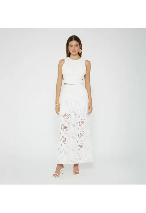 Blusa crop manga sisa