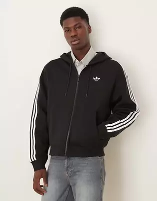 Adidas Originals spacer hoodie in black