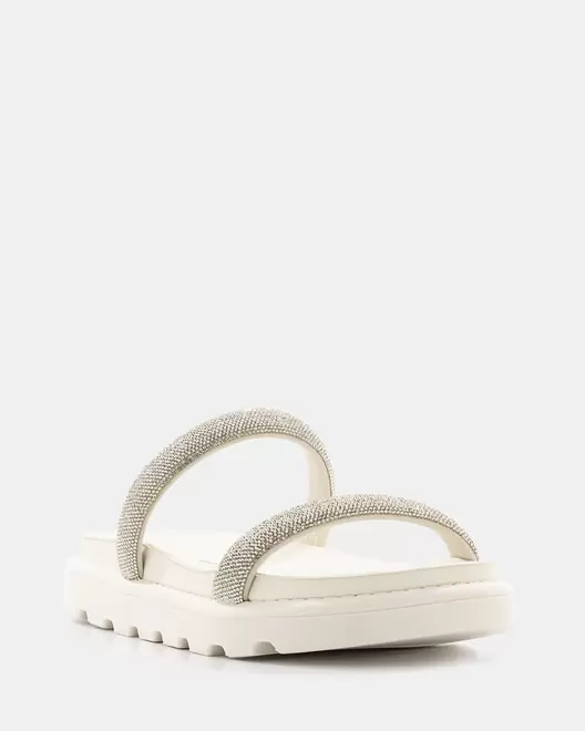 Sandalia Chunky Dos Bandas Confort - 20388 - BLANCO HUESO