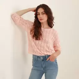 Sweater Cuello V Manga Larga