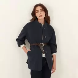 Chaqueta Abrigo Mujer Cuello Alto - Elegante y Versátil para Oficina y Casual | FDS