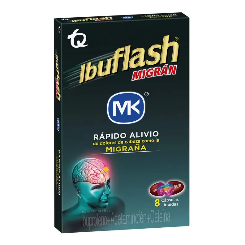 IBUFLASH MIGRAN 400/250/65MG CAPSULA BLANDA