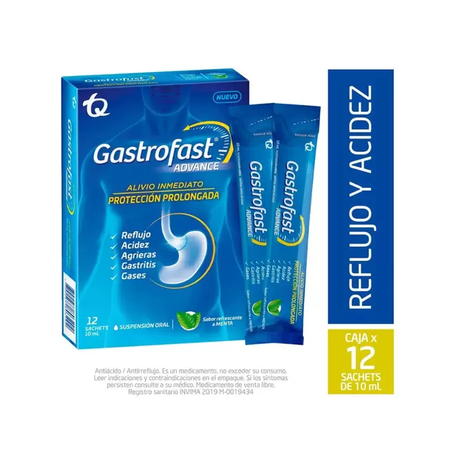 Gastrofast Advance Suspension Oral Sabor Menta