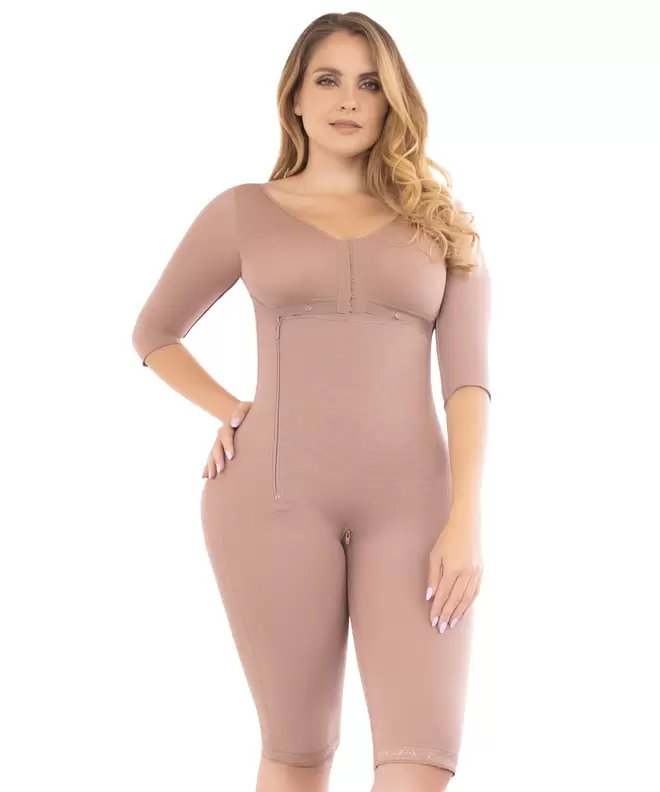 Faja postquirúrgica alta compresión con cobertura completa cierre lateral