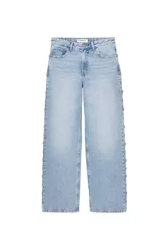 Jeans baggy detalle botones