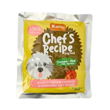 Alimento Húmedo Completo Chef's Recipe Pollo y Ternera Kanu Pet para Perros