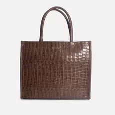 Cartera gael de cuero para mujer - Café