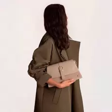 Cartera fara de sintético para mujer - Beige