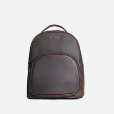 Morral olira de cuero para mujer - Café