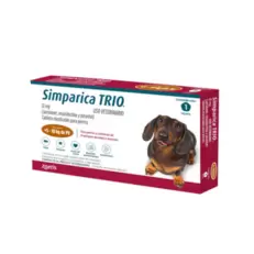 Antiparasitario Interno y Externo para perroSimparica Trio 5 Kg - 10 Kg 1 Tableta