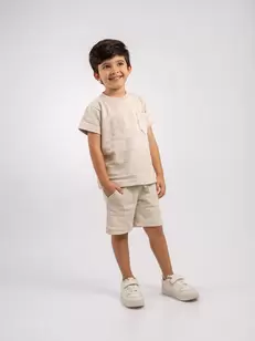 Conjunto Bermuda y Camiseta Manga Corta Para Bebé Niño
